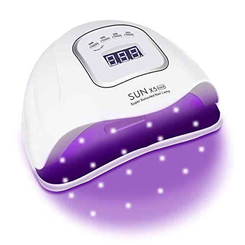 150W UV LED Nail Lamp, Professional Nail Dryer Gel Nail Polish Fast Curing Li...