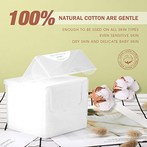 Soft Extra Thick Disposable Fast Dry Wipes, Daily Facial Cleansing Cloths,Dry...