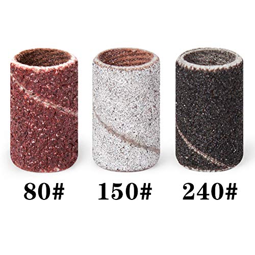 Lavinda Sanding Bands Nail Drill Bits 300Pcs Grits Electric File Nail Sanders...