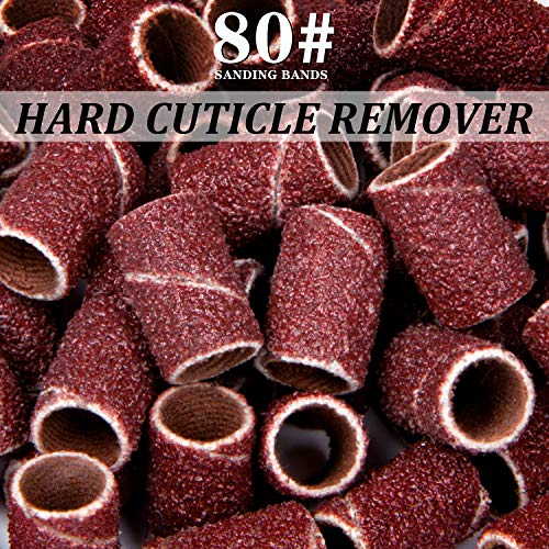Lavinda Sanding Bands Nail Drill Bits 300Pcs Grits Electric File Nail Sanders...