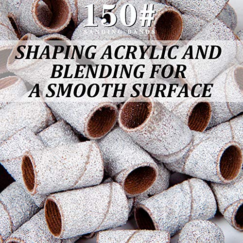 Lavinda Sanding Bands Nail Drill Bits 300Pcs Grits Electric File Nail Sanders...