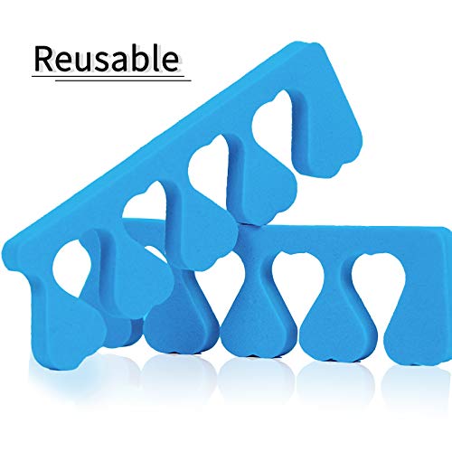Toe Separators,2 Pair Toe Separators Set,Soft Foam Toe Separators Pedicure，S...