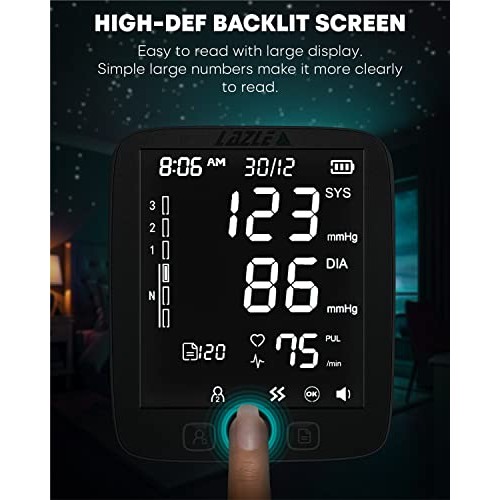 All New 2022 LAZLE Blood Pressure Monitor - Automatic Upper Arm Machine & Acc...