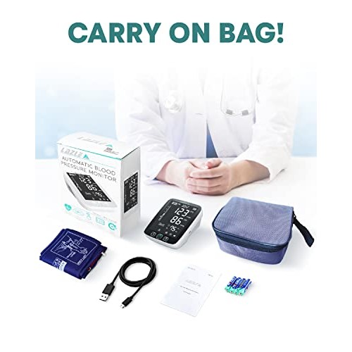 All New 2022 LAZLE Blood Pressure Monitor - Automatic Upper Arm Machine & Acc...