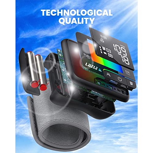 New 2022 LAZLE Wrist Blood Pressure Monitor with Voice, Blood Pressure Machin...