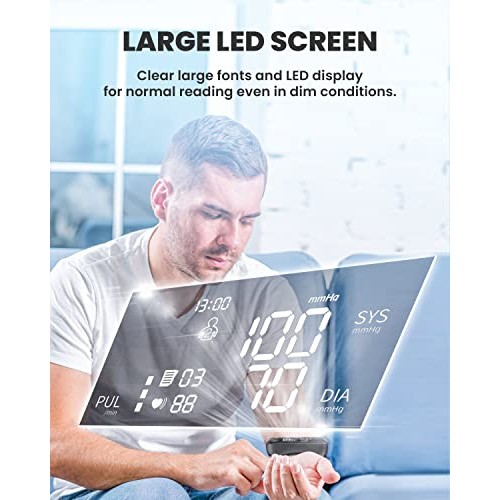 New 2022 LAZLE Wrist Blood Pressure Monitor with Voice, Blood Pressure Machin...