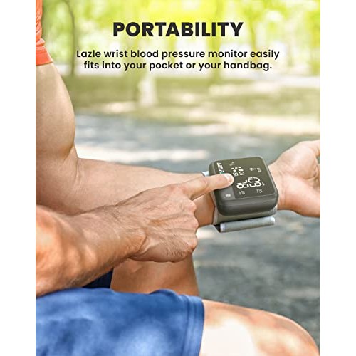 New 2022 LAZLE Wrist Blood Pressure Monitor with Voice, Blood Pressure Machin...
