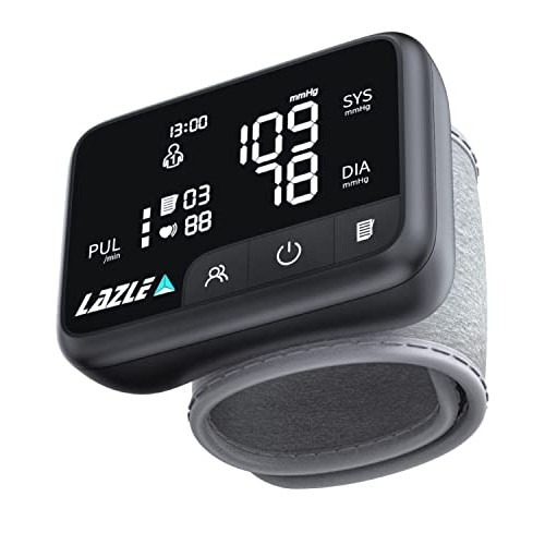 New 2022 LAZLE Wrist Blood Pressure Monitor with Voice, Blood Pressure Machin...