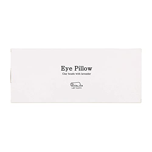 Lazy Sloth Eye Pillow - Natural Clay Beads with Lavender - Hot or Cold Weight...