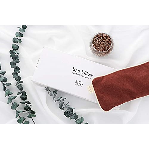 Lazy Sloth Eye Pillow - Natural Clay Beads with Lavender - Hot or Cold Weight...