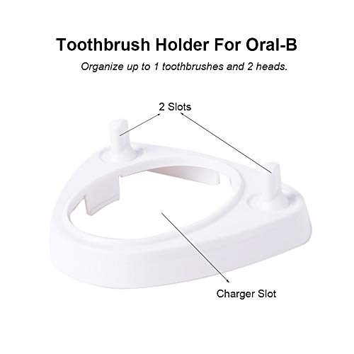 LazyMe Single Charger Holders Toothbrush Heads Holder Compatible with Oral-B ...