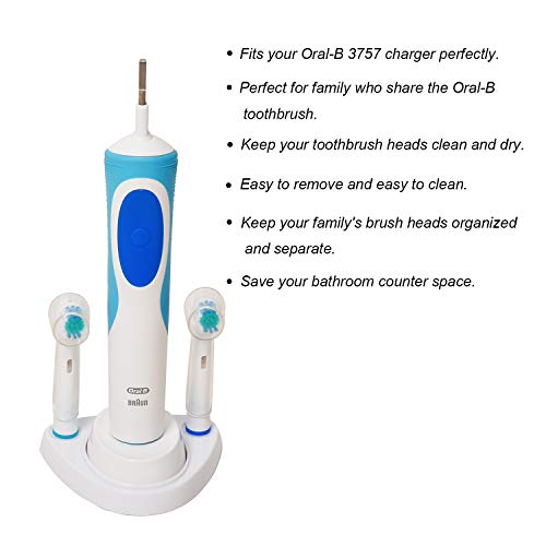 LazyMe Single Charger Holders Toothbrush Heads Holder Compatible with Oral-B ...
