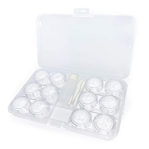 LCHENFA 6 Pack Contact Lens Case, Contacts Lenses Travel Clear Bulk Organizer...