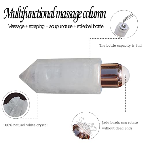 Jade massage column & Gua Sha-Jade roller beauty massage skin care tool,used ...