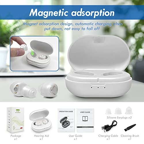 Hearing Aids,Hearing aid with Recharging case,Hearing aids for seniors,Noise ...