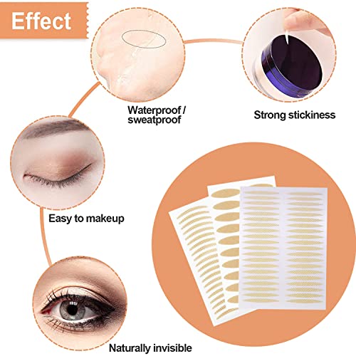 Double Eyelid Stickers,Eyelid Tape,Invisible Eyelid Tape,Natural Invisible Si...