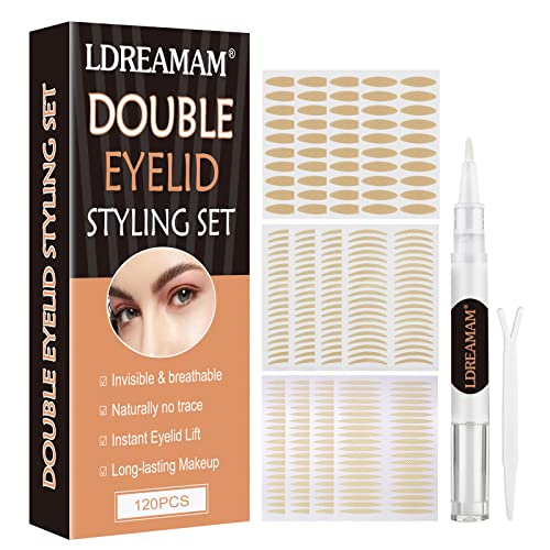 Double Eyelid Stickers,Eyelid Tape,Invisible Eyelid Tape,Natural Invisible Si...