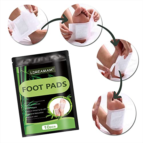 Foot Patch,Foot Pads,Natural Cleansing Foot Pads,All Natural Bamboo Ginger Fo...