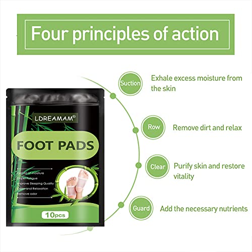 Foot Patch,Foot Pads,Natural Cleansing Foot Pads,All Natural Bamboo Ginger Fo...