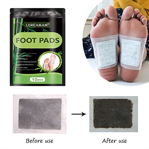 Foot Patch,Foot Pads,Natural Cleansing Foot Pads,All Natural Bamboo Ginger Fo...