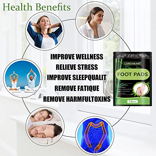 Foot Patch,Foot Pads,Natural Cleansing Foot Pads,All Natural Bamboo Ginger Fo...