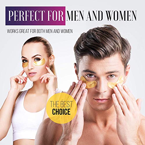 Under Eye Patches - 24K Gold Under Eye Mask Anti-Aging Hyaluronic Acid Collag...