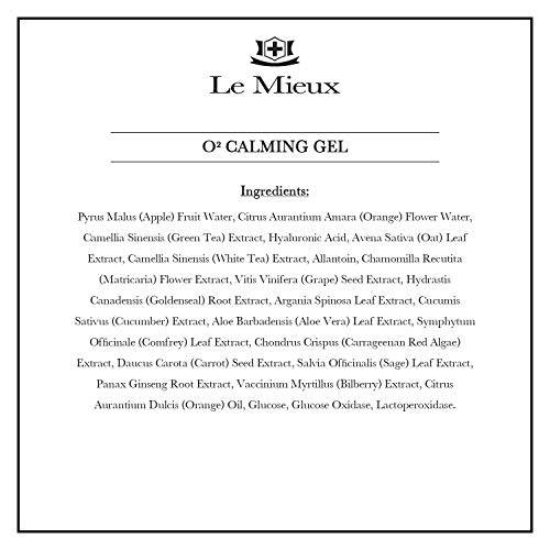 Le Mieux O2 Calming Gel - Conductive Facial Gel with Aloe - Soothe Mild Visib...