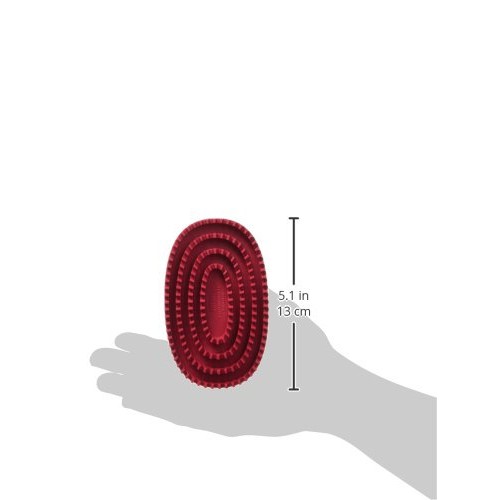 Le Salon Essentials Rubber Curry Grooming Brush with Loop Handle