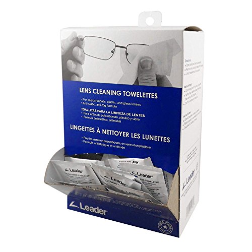 Leader Lens Cleaning Towelette Dispenser (100 Count) 2 Packs