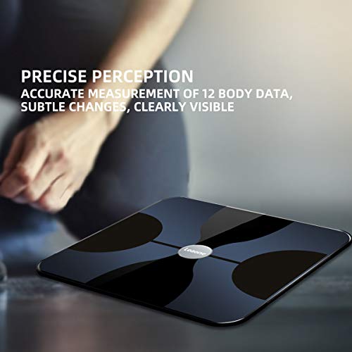 Leaone Bluetooth Body Fat Scale Usb Rechargeable Smart Digital Bathroom Weigh...