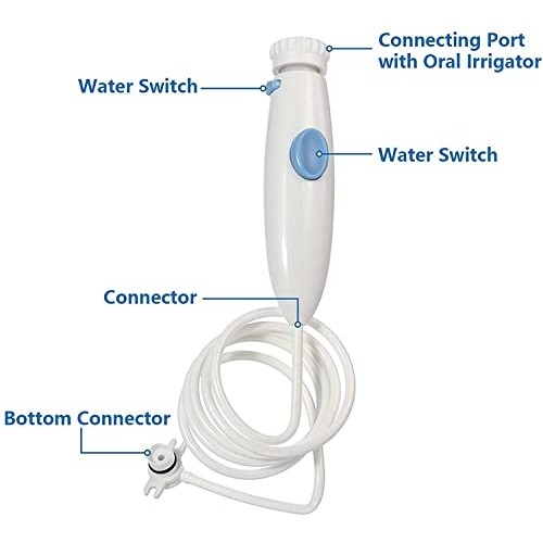 LEATOVOP Flosser Replacement Handle/Hose Assembly Compatible with Waterpik Wp...