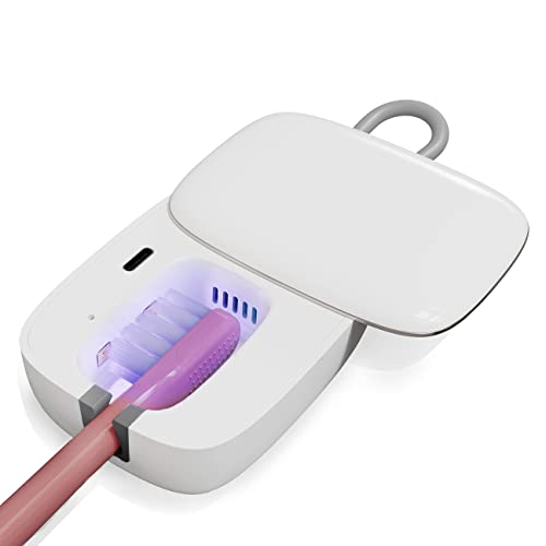 Toothbrush Sanitizer-Lebensfreude Antibacterial Toothbrush Covers with UV Lig...