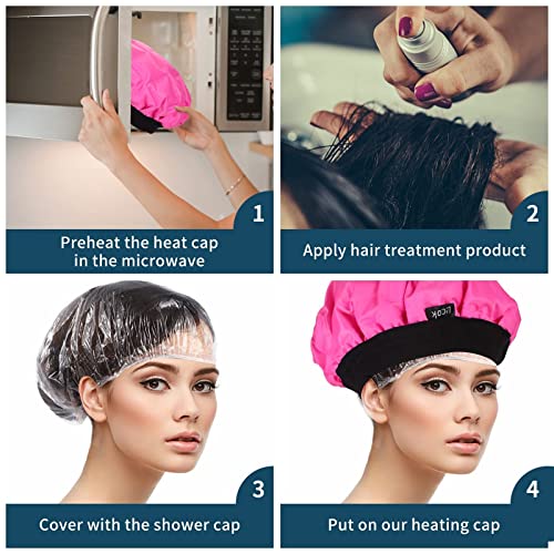 Lecok Deep Conditioning Cap Steam Cap - Waterproof Heat Therapy & Cool Therap...