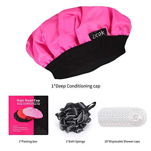 Lecok Deep Conditioning Cap Steam Cap - Waterproof Heat Therapy & Cool Therap...