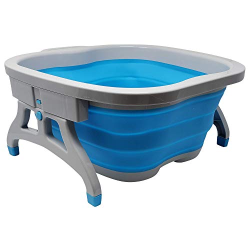 Lee Beauty Professional Large Foot Soaking Tub, Plastic and Rubber Bucket for...