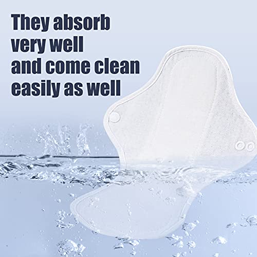 Leekalos Premium Cotton Reusable Menstrual Pads - Washable Cloth Pads- Highly...