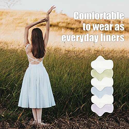 Leekalos Premium Cotton Reusable Menstrual Pads - Washable Cloth Pads- Highly...