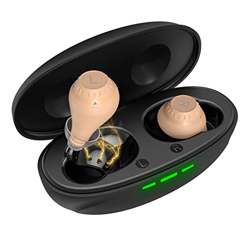 LEEL Hearing Aids, hearing aids for seniors rechargeable with noise cancellin...