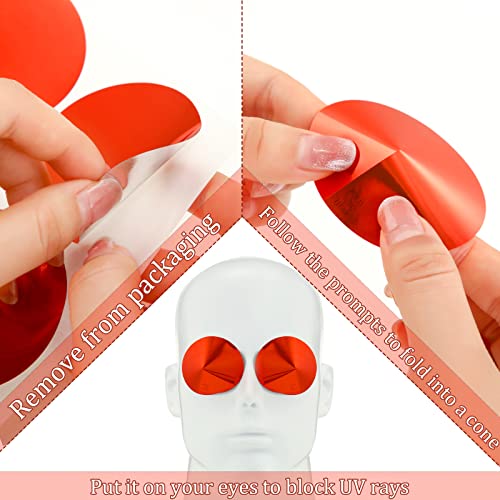 100 Pairs Tanning Eye Protection Disposable No Lines Removable Tanning Eye St...