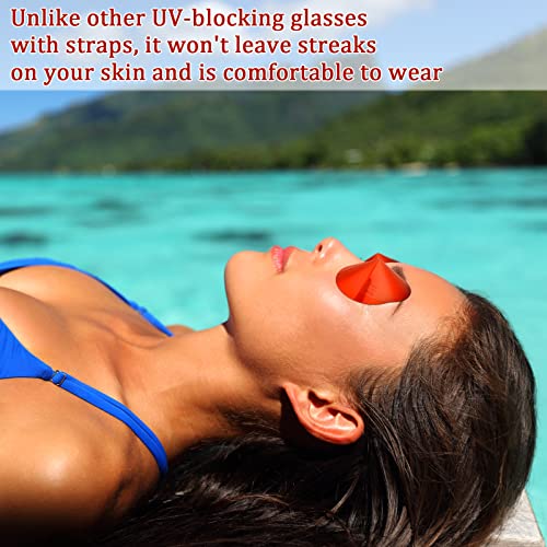 100 Pairs Tanning Eye Protection Disposable No Lines Removable Tanning Eye St...