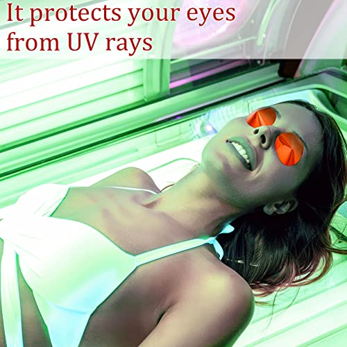 100 Pairs Tanning Eye Protection Disposable No Lines Removable Tanning Eye St...