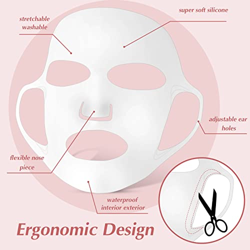 100 Pcs DIY White Skin Fiber Paper Skincare Facial Paper Sheet and 2 Pcs Shee...