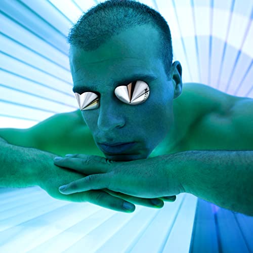 200 Pairs Disposable Tanning Eye Stickers Gold Silver Tanning Eye Patch Eye P...