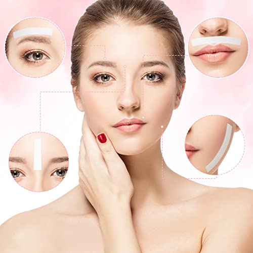 600 Pieces Wax Strips and Wax Applicator Sticks Kit Includes 400 Pieces Eyebr...