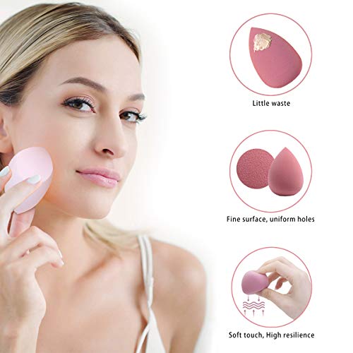 5 Pcs Makeup Sponges Blender Set - 4 Pcs Professional Beauty Sponge Foundatio...