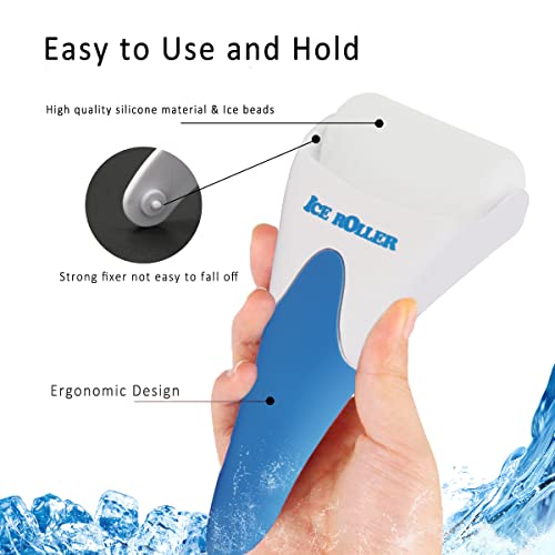 Ice Roller for Face and Eyes - Facial Skin Care Tools Cold Face Ice Roller Ma...