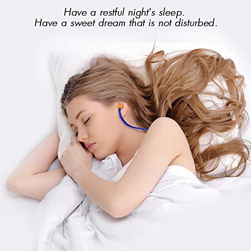 100 Pairs Ear Plugs for Sleeping, Reusable Silicone Earplugs Sound Blocking, ...