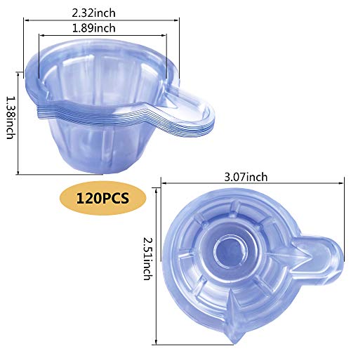 120PCS 50ML Urine Cups Plastic Disposable Urine Container Cups Urine Collecti...