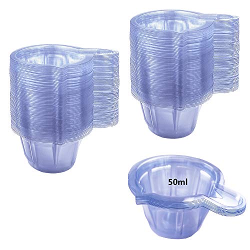 120PCS 50ML Urine Cups Plastic Disposable Urine Container Cups Urine Collecti...