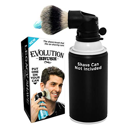 LEGACY SHAVE Evolution Shave Brush for Wet Shave, Attach to Most Shaving Crea...